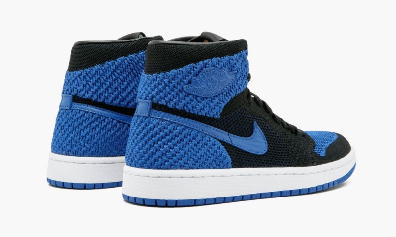 Nike Air Jordan 1 Ret Hi Flyknit BG Lasten Kengät Mustat Kuninkaallinen Sininen Valkoinen | 604XKVUHF