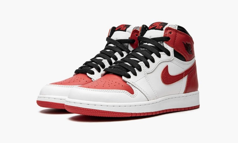 Nike Air Jordan 1 Retro GS 'Heritage' Lasten Kengät Valkoinen Punainen Mustat | 487MPTSXH
