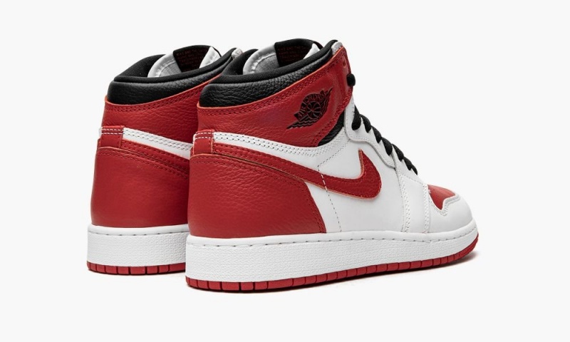 Nike Air Jordan 1 Retro GS 'Heritage' Lasten Kengät Valkoinen Punainen Mustat | 487MPTSXH