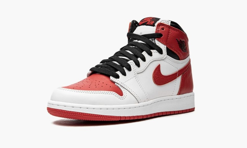 Nike Air Jordan 1 Retro GS 'Heritage' Lasten Kengät Valkoinen Punainen Mustat | 487MPTSXH