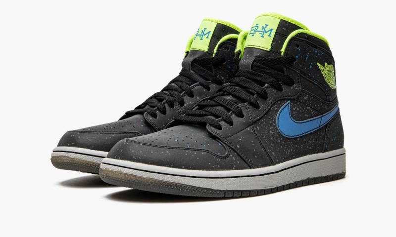 Nike Air Jordan 1 Retro High BHM 'Black History Month' Miesten Kengät Mustat Sininen Valkoinen | 178BSJCET