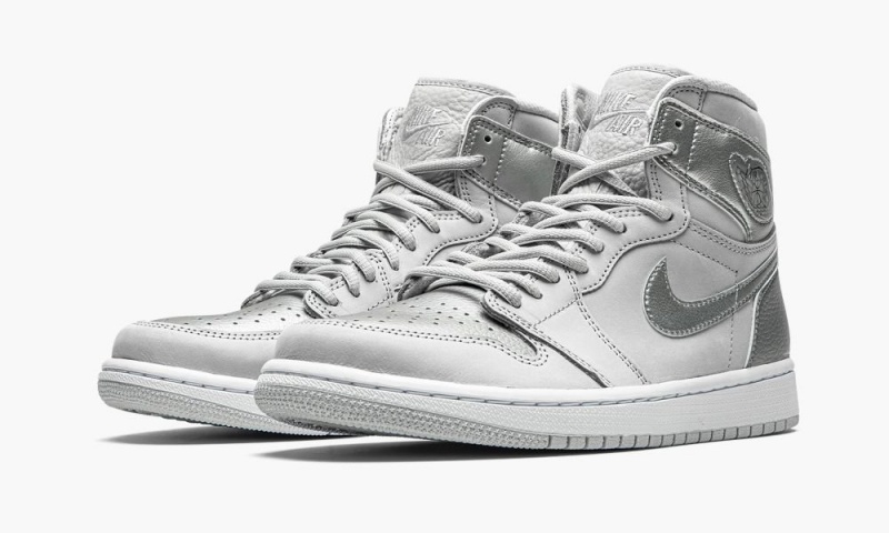 Nike Air Jordan 1 Retro High CO.JP 'Metallic Silver' Miesten Kengät Harmaat Valkoinen Metal | 972JRLEXD