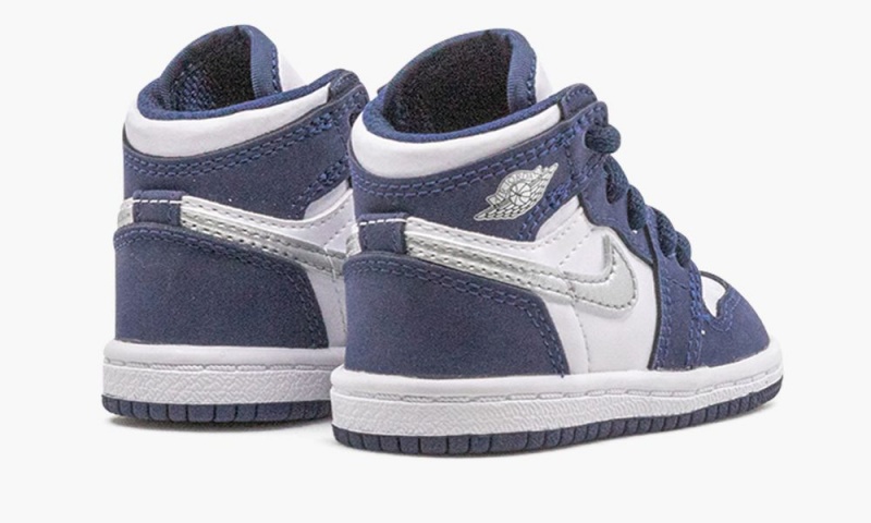 Nike Air Jordan 1 Retro High CO.JP 'Midnight Navy' Lasten Kengät Valkoinen Metal Hopea | 069RCABHL