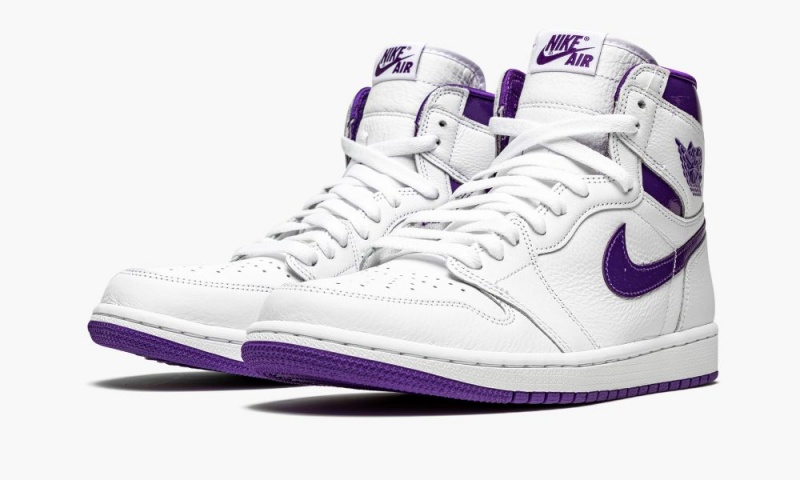 Nike Air Jordan 1 Retro High 'Court Purple' Naisten Kengät Valkoinen Violetit | 698GPIEWH