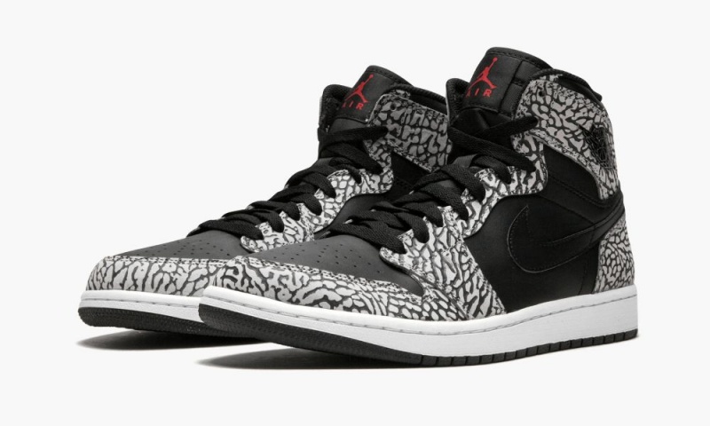 Nike Air Jordan 1 Retro High 'Elephant Print' Miesten Kengät Mustat Punainen | 918KXCGON