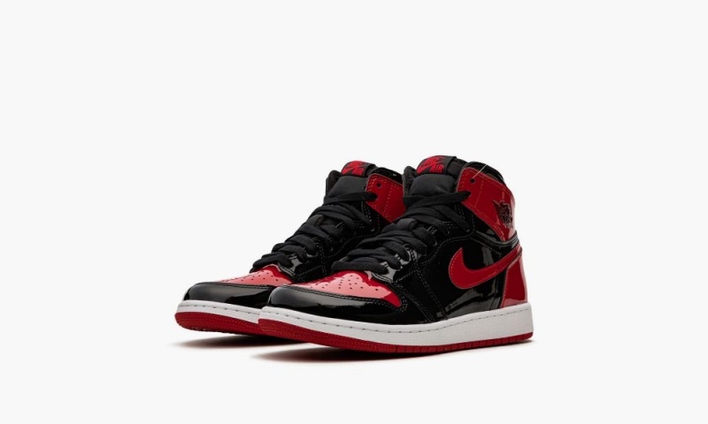 Nike Air Jordan 1 Retro High GS 'Kiiltonahka Bred' Lasten Kengät Mustat Punainen Valkoinen | 059DZYARW