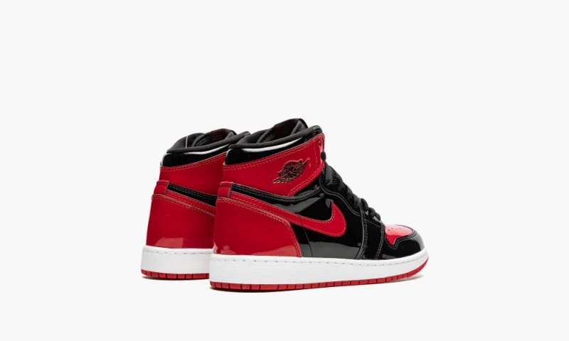 Nike Air Jordan 1 Retro High GS 'Kiiltonahka Bred' Lasten Kengät Mustat Punainen Valkoinen | 059DZYARW