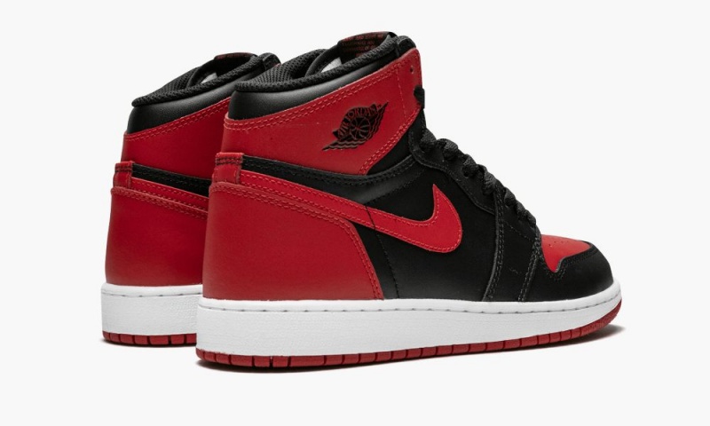 Nike Air Jordan 1 Retro High OG BG 'Banned' Lasten Kengät Mustat Punainen Valkoinen | 510CQFTYD