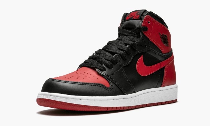 Nike Air Jordan 1 Retro High OG BG 'Banned' Lasten Kengät Mustat Punainen Valkoinen | 510CQFTYD