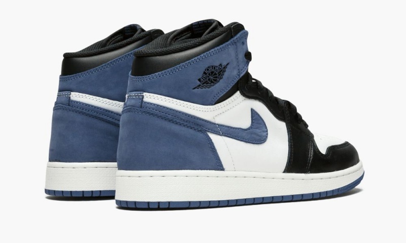 Nike Air Jordan 1 Retro High OG BG 'Blue Moon' Lasten Kengät Valkoinen Sininen Mustat | 419HIQNVJ