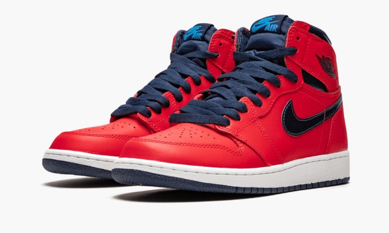 Nike Air Jordan 1 Retro High OG BG 'David Letterman' Lasten Kengät Punainen | 071CGOIMJ
