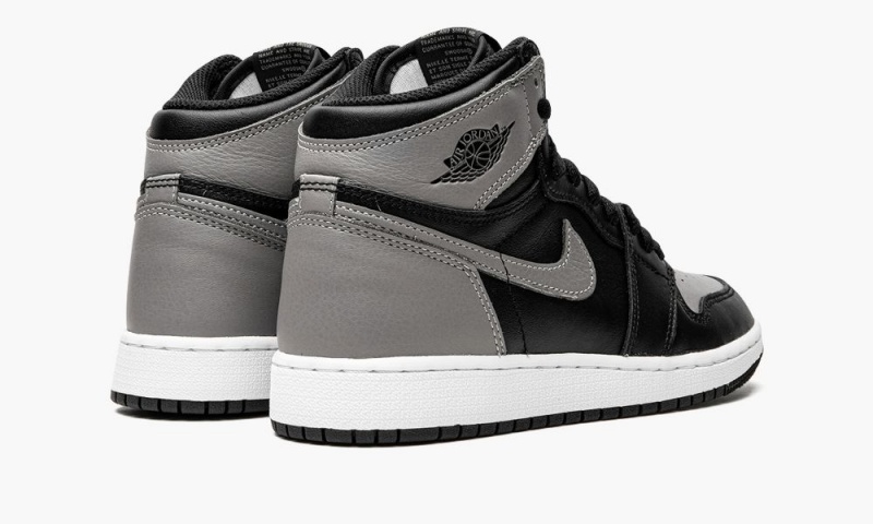 Nike Air Jordan 1 Retro High OG BG 'Shadow' Lasten Kengät Mustat Harmaat Valkoinen | 465CKYJWS