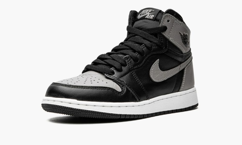 Nike Air Jordan 1 Retro High OG BG 'Shadow' Lasten Kengät Mustat Harmaat Valkoinen | 465CKYJWS