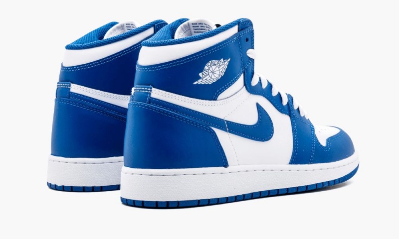 Nike Air Jordan 1 Retro High OG BG 'Storm Blue' Lasten Kengät Valkoinen Sininen | 172ROEJWG