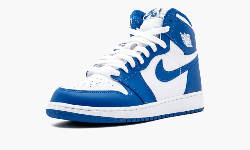 Nike Air Jordan 1 Retro High OG BG 'Storm Blue' Lasten Kengät Valkoinen Sininen | 172ROEJWG