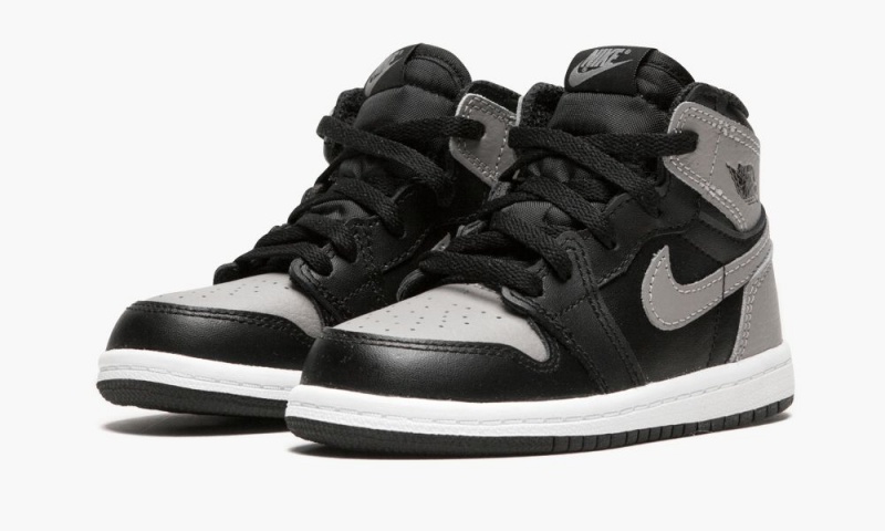 Nike Air Jordan 1 Retro High OG BT 'Shadow' Lasten Kengät Mustat Harmaat Valkoinen | 197QUEGYI