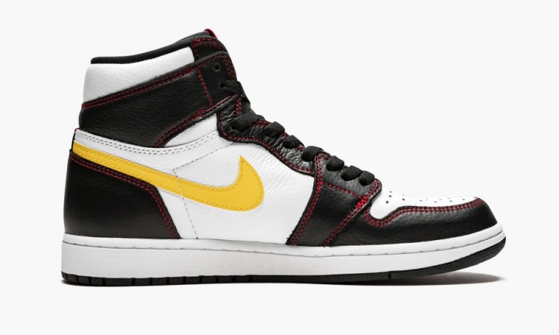 Nike Air Jordan 1 Retro High OG 'Defiant Yellow' Miesten Kengät Valkoinen Mustat Punainen | 530UNMBOK