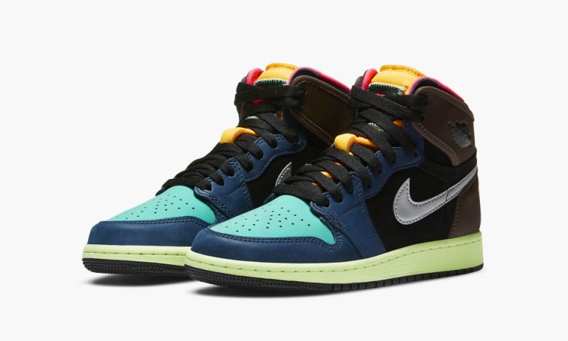 Nike Air Jordan 1 Retro High OG GS 'Bio Hack' Lasten Kengät Ruskea Pinkki Sininen | 873STHJUW