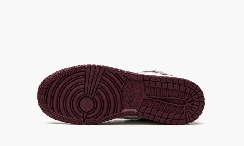 Nike Air Jordan 1 Retro High OG GS 'Bordeaux' Lasten Kengät Viininpunainen Valkoinen Metal Hopea | 456ABHGTL