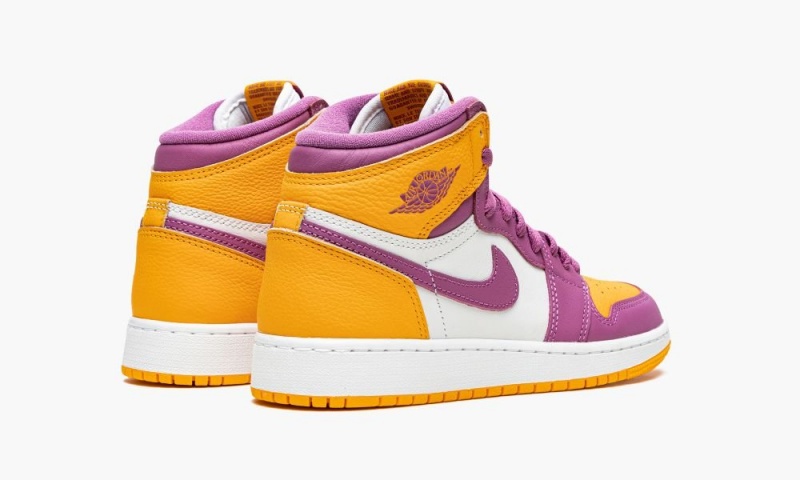 Nike Air Jordan 1 Retro High OG GS 'Brotherhood' Lasten Kengät Violetit Kultaiset Vaalean | 612DAHOGP