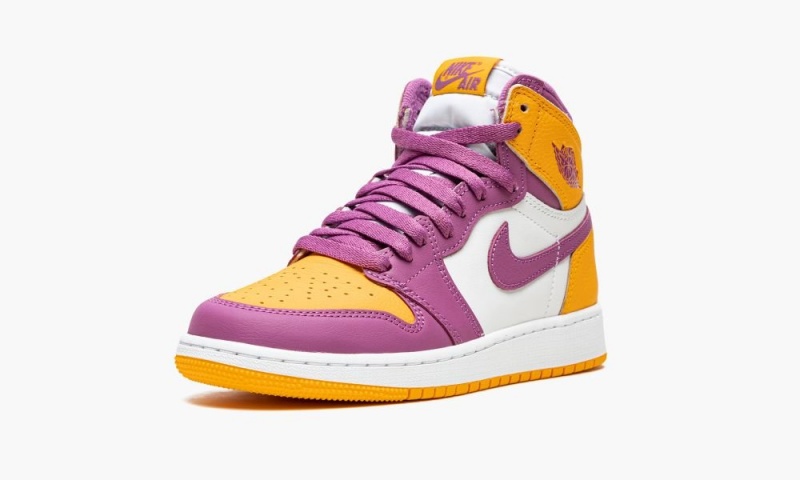 Nike Air Jordan 1 Retro High OG GS 'Brotherhood' Lasten Kengät Violetit Kultaiset Vaalean | 612DAHOGP