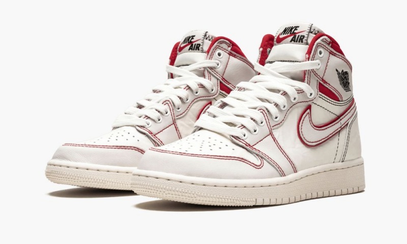 Nike Air Jordan 1 Retro High OG GS 'Phantom' Lasten Kengät Mustat Punainen Valkoinen | 408XVTGHZ