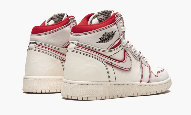 Nike Air Jordan 1 Retro High OG GS 'Phantom' Lasten Kengät Mustat Punainen Valkoinen | 408XVTGHZ