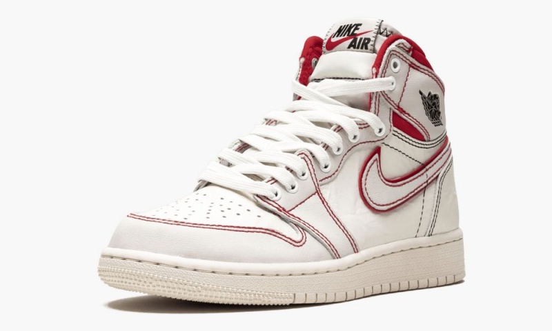 Nike Air Jordan 1 Retro High OG GS 'Phantom' Lasten Kengät Mustat Punainen Valkoinen | 408XVTGHZ