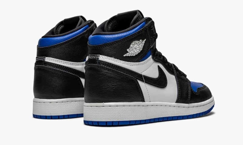 Nike Air Jordan 1 Retro High OG GS 'Royal Varvas' Lasten Kengät Mustat Valkoinen Kuninkaallinen Sininen Mustat | 652SPOEBQ