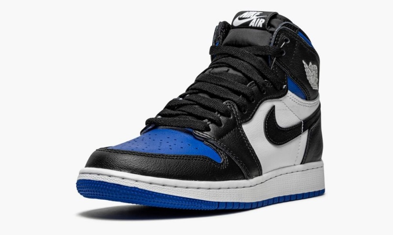 Nike Air Jordan 1 Retro High OG GS 'Royal Varvas' Lasten Kengät Mustat Valkoinen Kuninkaallinen Sininen Mustat | 652SPOEBQ