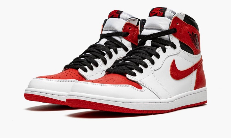 Nike Air Jordan 1 Retro High OG 'Heritage' Miesten Kengät Valkoinen Punainen Mustat | 395EZOAPV