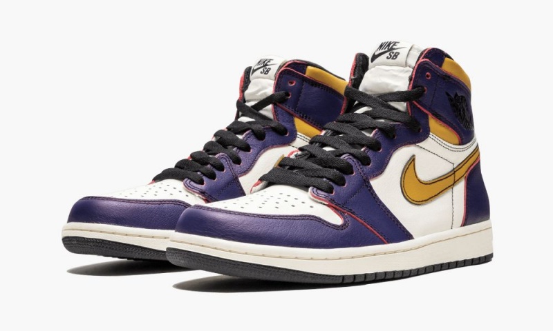 Nike Air Jordan 1 Retro High OG 'LA to Chicago' Miesten Kengät Violetit Kultaiset | 081KFULOA