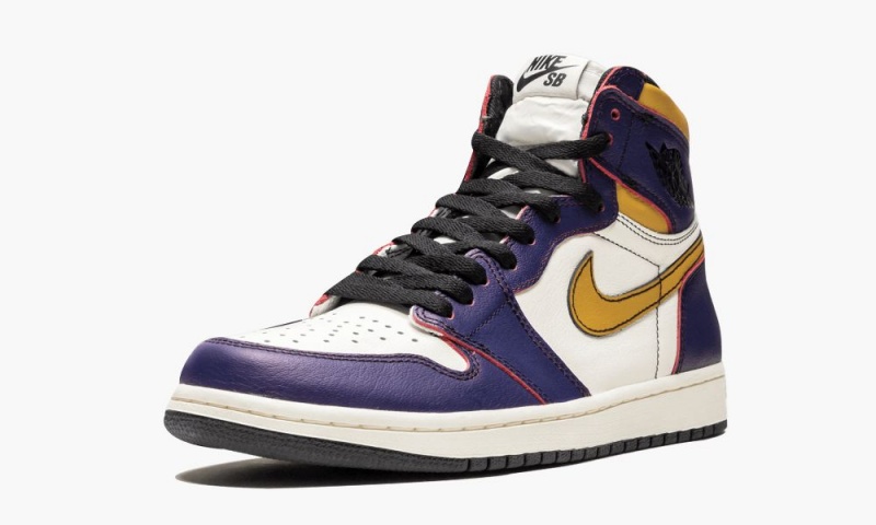 Nike Air Jordan 1 Retro High OG 'LA to Chicago' Miesten Kengät Violetit Kultaiset | 081KFULOA