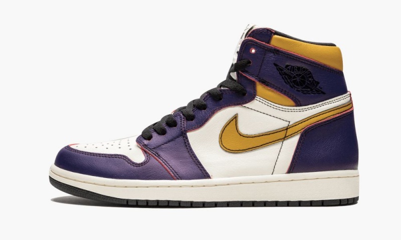 Nike Air Jordan 1 Retro High OG \'LA to Chicago\' Miesten Kengät Violetit Kultaiset | 081KFULOA