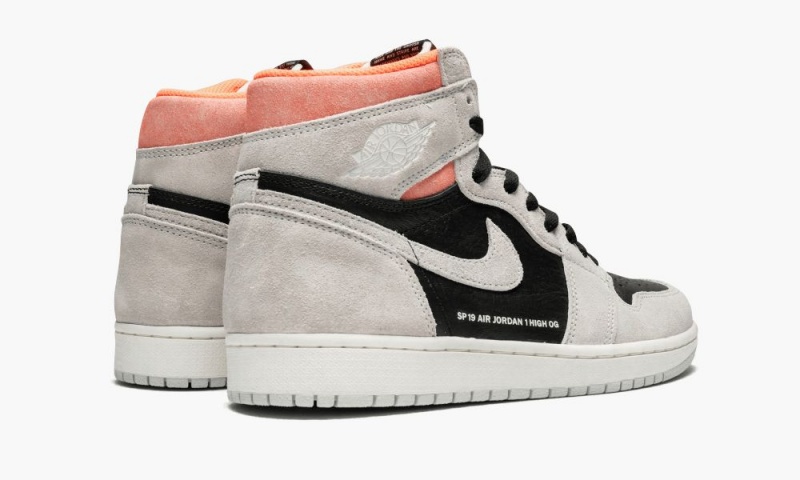 Nike Air Jordan 1 Retro High OG 'Neutraalit Grey/Hyper Crimson' Miesten Kengät Harmaat Mustat | 147TWYOKQ