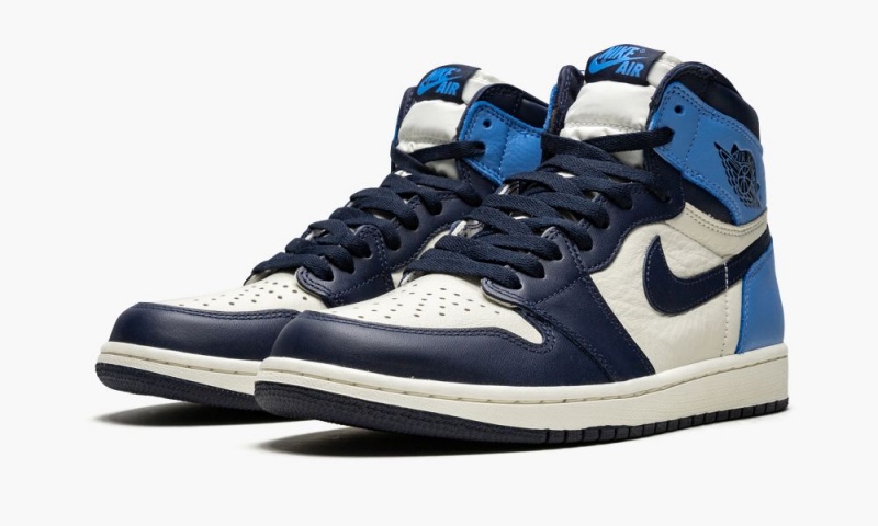 Nike Air Jordan 1 Retro High OG 'Obsidian/University Blue' Miesten Kengät Obsidian Sininen | 673NVOEZL