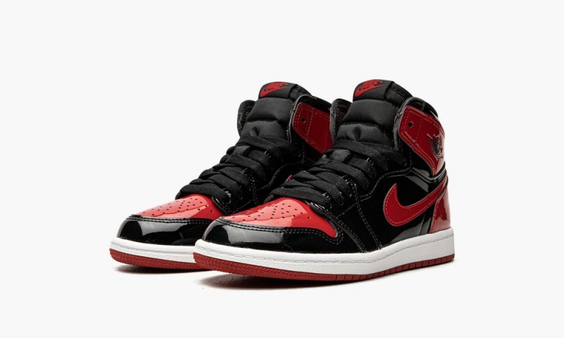 Nike Air Jordan 1 Retro High OG PS 'Bred Kiiltonahka' Lasten Kengät Mustat Valkoinen Punainen | 936VQTNSL