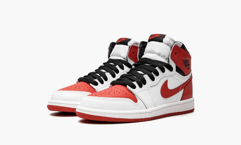 Nike Air Jordan 1 Retro High OG PS 'Heritage' Lasten Kengät Valkoinen Punainen Mustat | 719EMHTIC