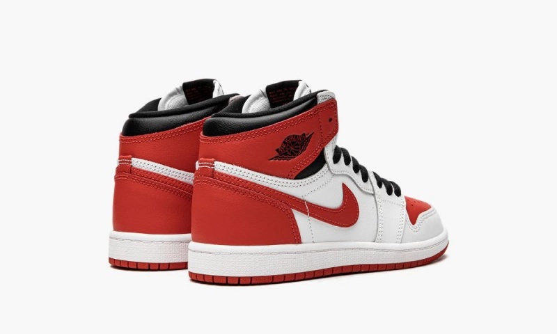 Nike Air Jordan 1 Retro High OG PS 'Heritage' Lasten Kengät Valkoinen Punainen Mustat | 719EMHTIC