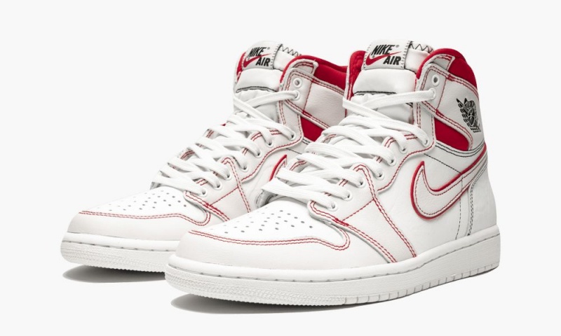 Nike Air Jordan 1 Retro High OG 'Phantom' Miesten Kengät Mustat Punainen Valkoinen | 509NZCDIQ