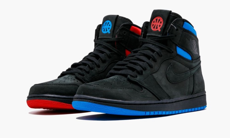 Nike Air Jordan 1 Retro High OG Q54 'QUAI54' Miesten Kengät Mustat Sininen | 169MVDUTF