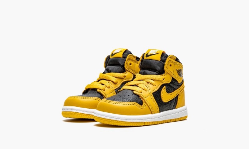 Nike Air Jordan 1 Retro High OG TD 'Pollen' Lasten Kengät Mustat Valkoinen Keltainen | 387ETHACU