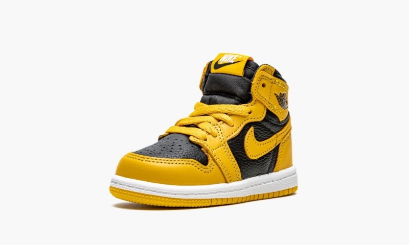 Nike Air Jordan 1 Retro High OG TD 'Pollen' Lasten Kengät Mustat Valkoinen Keltainen | 387ETHACU