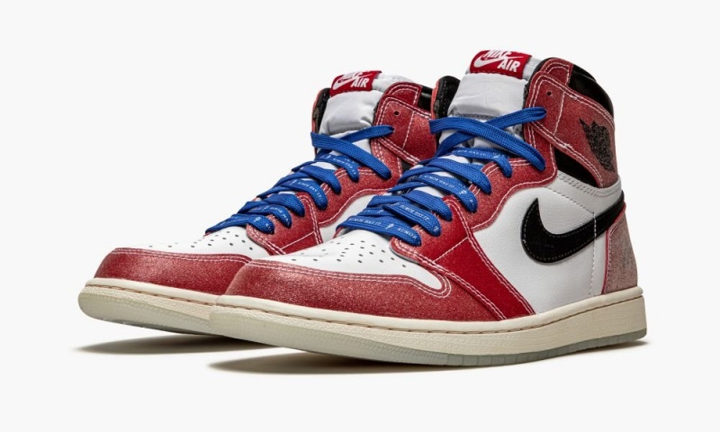 Nike Air Jordan 1 Retro High OG 'Trophy Room - With Blue Laces' Miesten Kengät Valkoinen Punainen Mustat | 614ICZBKQ