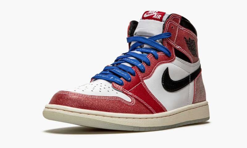 Nike Air Jordan 1 Retro High OG 'Trophy Room - With Blue Laces' Miesten Kengät Valkoinen Punainen Mustat | 614ICZBKQ
