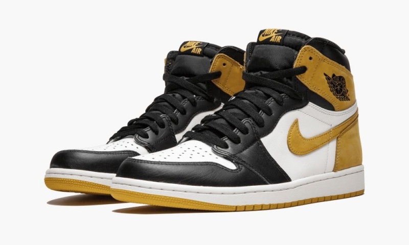 Nike Air Jordan 1 Retro High OG 'Yellow Ochre' Miesten Kengät Valkoinen Keltainen Mustat | 716GQKHWA