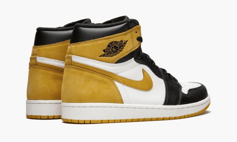 Nike Air Jordan 1 Retro High OG 'Yellow Ochre' Miesten Kengät Valkoinen Keltainen Mustat | 716GQKHWA