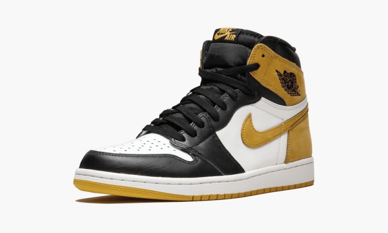 Nike Air Jordan 1 Retro High OG 'Yellow Ochre' Miesten Kengät Valkoinen Keltainen Mustat | 716GQKHWA