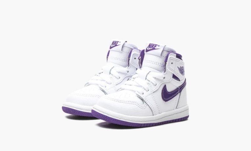 Nike Air Jordan 1 Retro High TD 'Court Purple' Lasten Kengät Valkoinen Violetit | 652FJUMAX