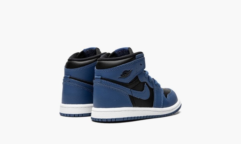 Nike Air Jordan 1 Retro High TD 'Dark Marina Blue' Lasten Kengät Tummansininen Mustat Valkoinen | 389YDFSNM